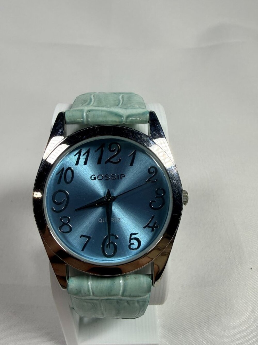 GOSSIP GSP514D Genuine Leather Quartz Analog Women's Teal Watch